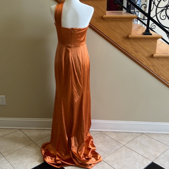 Bridal Babes Bridesmaid Dress Size 8 Copper New With Tags - Picture 8 of 16